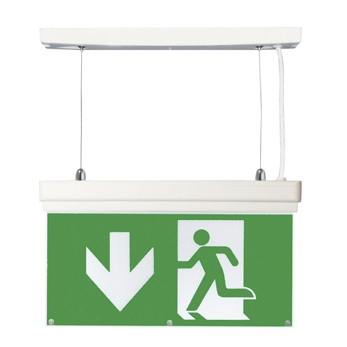 EMCO LED Emergency Exit Sign 4 Mounting Options - Up Arrow