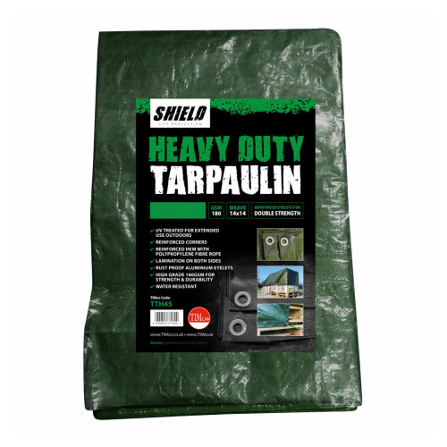 Timco Shield Tarpaulin - Heavy Duty 4m x 5m