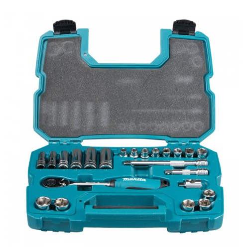 Makita 3/8'' Ratchet & Socket Set - 23 Piece