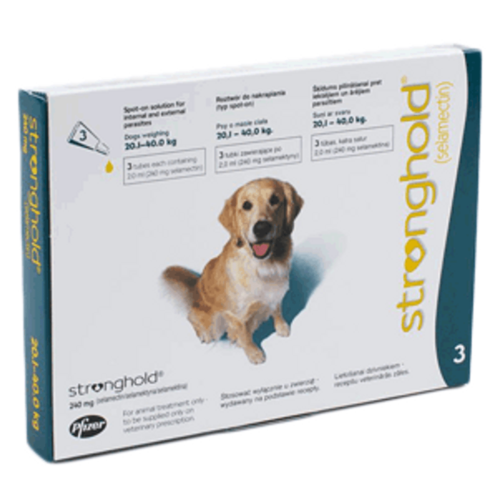 Stronghold for Dogs 40.185 lbs (20.140 kg) Teal 3 Doses Discount