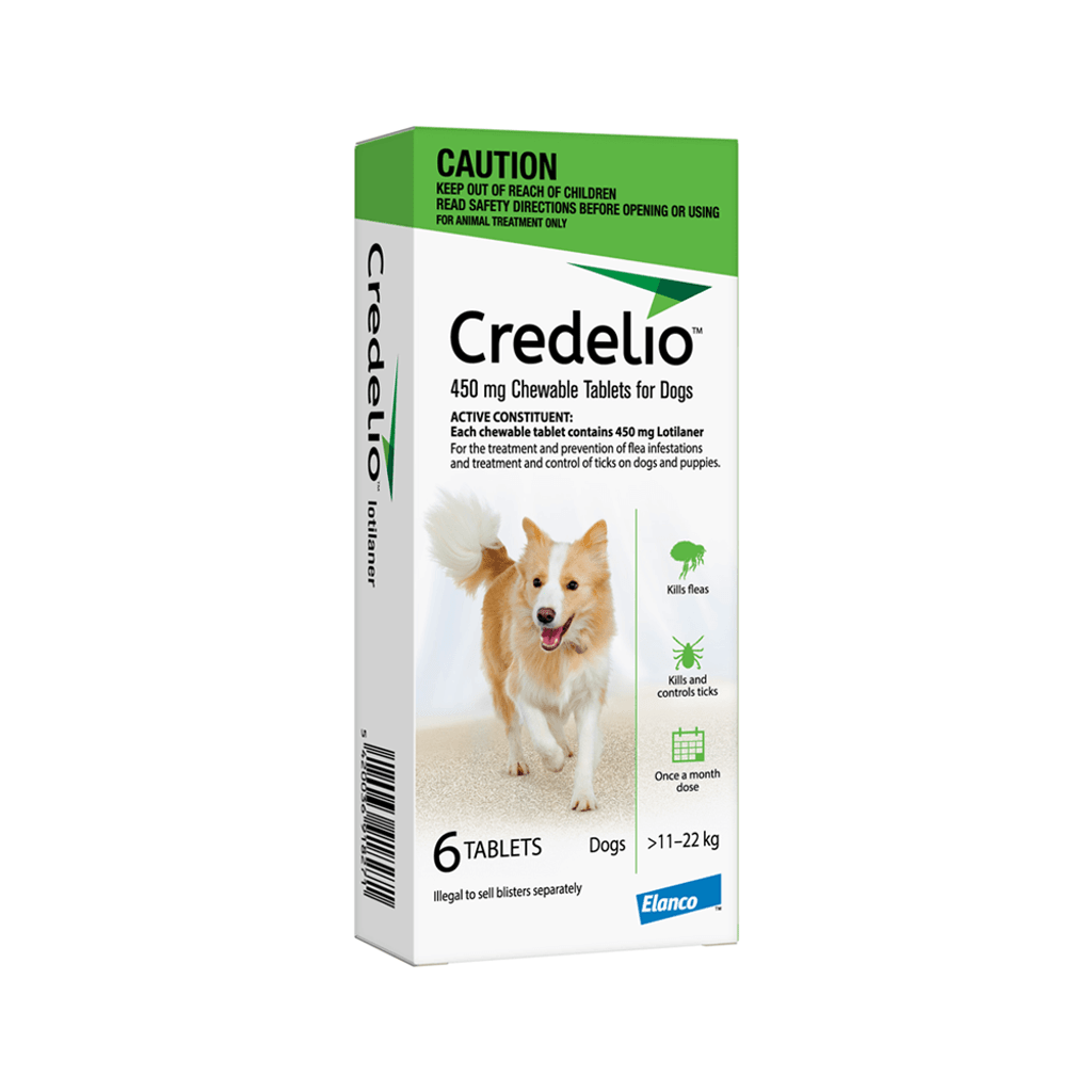 Credelio for Dogs 25.1-50 lbs (11-22 kg) - Green 6 Tablets