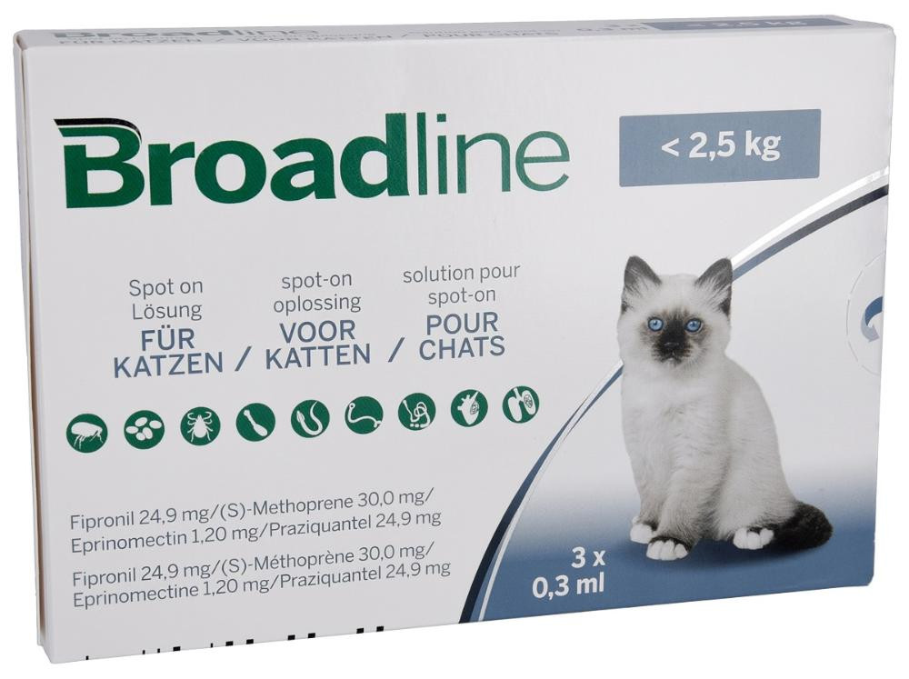 Broadline for Small Cats under lbs kg) Doses