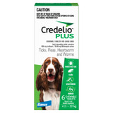 Credelio PLUS for Dogs 25.1-50 lbs (11-22 kg) - Green 6 Tablets