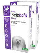 Selehold for Dogs 5.1-10 lbs (2.6-5 kg) - Purple 6 Doses