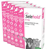 Selehold for Puppies & Kittens up to 5 lbs (up to 2.5 kg) - Pink 15 Doses