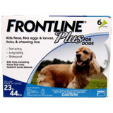 Frontline Plus for Dogs 23-44 lbs (10.1-20 kg) - Blue 6 Doses