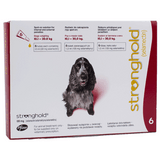 Stronghold for Dogs 20.1-40 lbs (10.1-20 kg) - Red 6 Doses