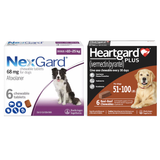 NexGard and Heartgard Combo for Dogs 50.1-60 lbs (22.1-25 kg) -  6 Month Bundle