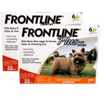 Frontline Plus for Dogs up to 22 lbs (up to 10 kg) - Orange 12 Doses