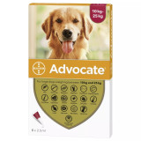 Advocate for Dogs 20-55 lbs (10.1-25 kg) - Red 6 Doses Front Packaging