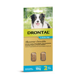 Drontal Allwormer Chews for Dogs up to 22 lbs (up to 10 kg) -  2 Chews