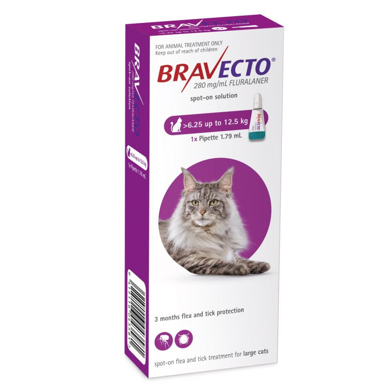 Bravecto Topical Solution for Cats 13.827.5 lbs (6.2512.5 kg