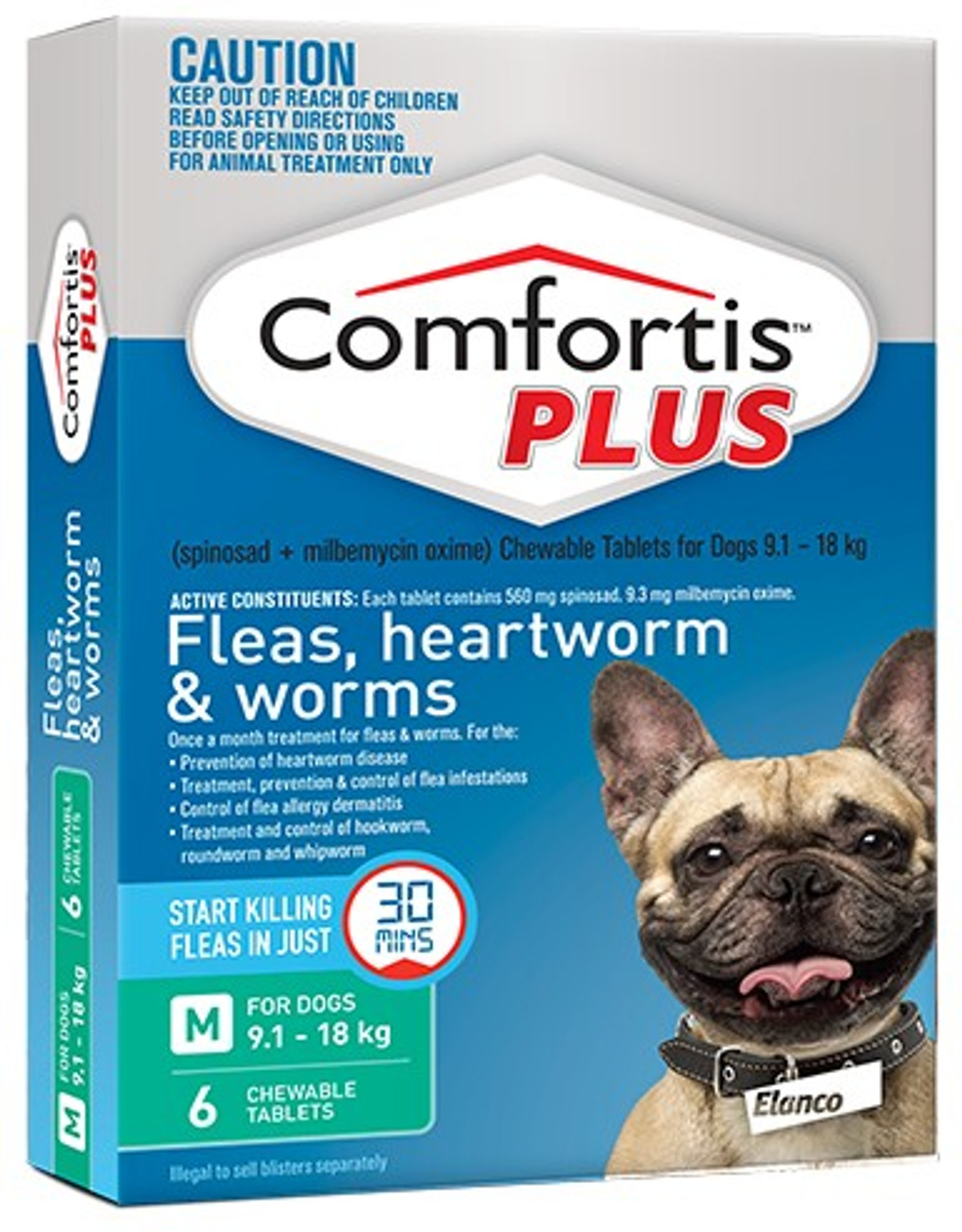 Comfortis PLUS Tablets for Dogs 20.1-40 