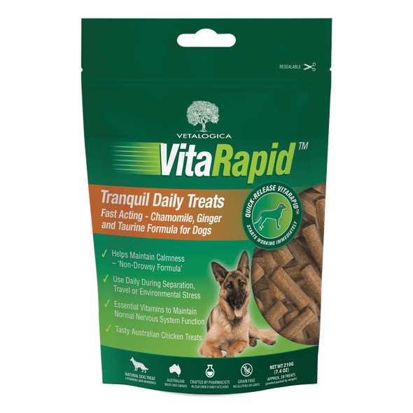 Vetalogica VitaRapid Tranquil Daily Treats For Dogs - 7.4oz (210g)