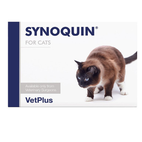 Image of VetPlus Synoquin Capsules for Cats pack: Premium joint support for your feline friend