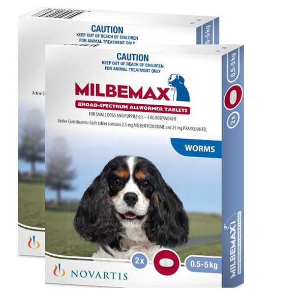 Milbemax Allwormer for Dogs under 11 lbs (under 5 kg) -  4 Tablets
