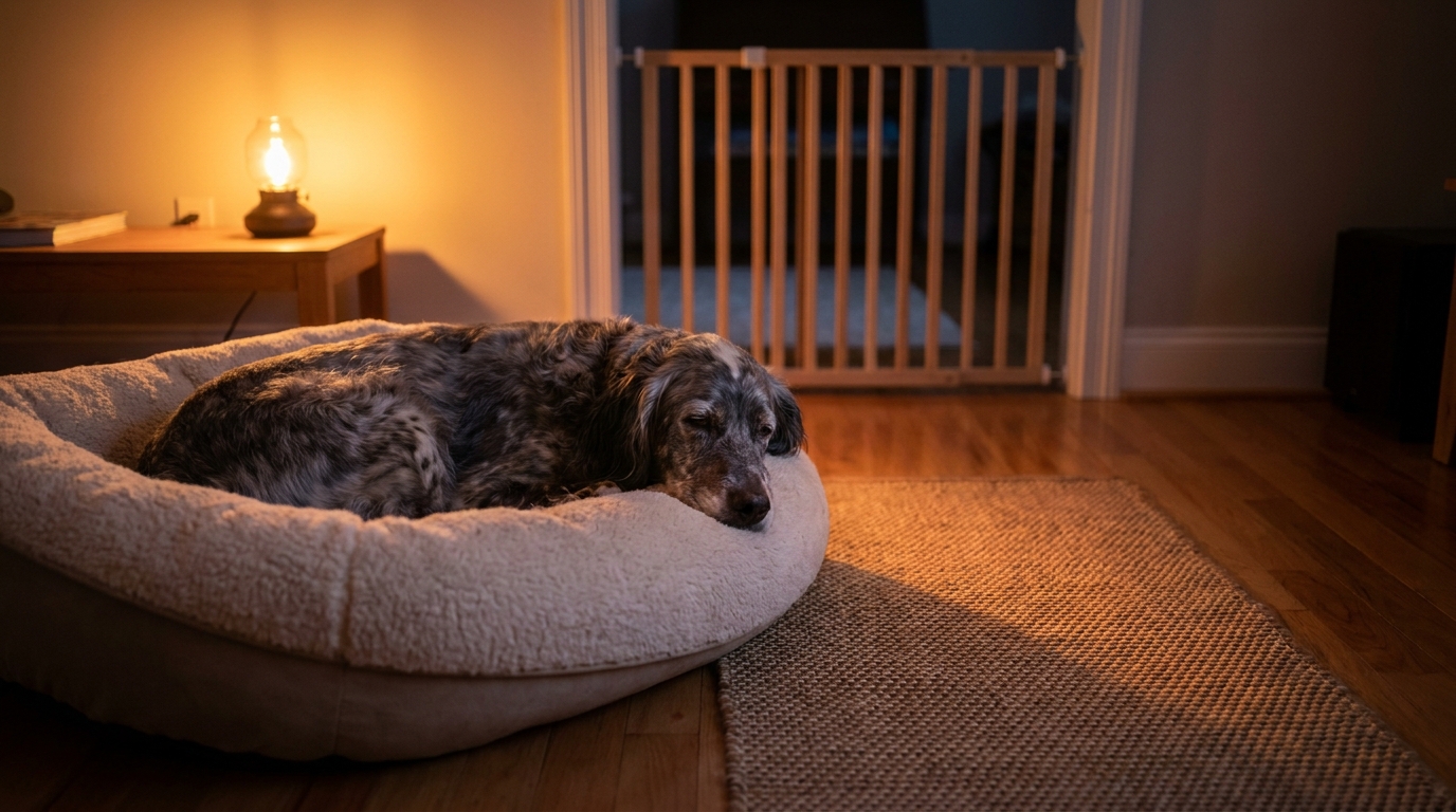 Managing Canine Cognitive Dysfunction (CCD) in Senior Dogs: Comfort, Safety, and Daily Support
