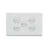 5 Gang Switch Horizontal Classic