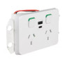 Clipsal Iconic Double Power point GPO 10A with USB Charger A + C Clipsal Iconic Double Power point GPO 10A with USB Charger A + C