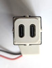 Double USB-C Power Mechanism Mech Suits Clipsal ICONIC Plates Fast 3A PD 20W