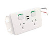 10A Clipsal Iconic GPO Double Power point with USB Charger C + C PD 20W 3A