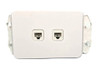 Clipsal Iconic 2 Gang Port Wall Plate outlet RJ45 Cat 6 Data Network LAN Jack