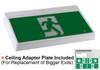 Emergency Exit Sign Light LED Ceiling Wall Mount