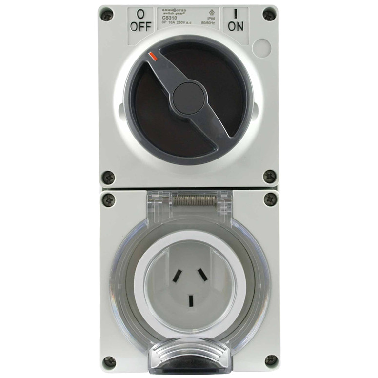 10 Amp 3 Pin Switched Socket Outlet - Electric Direct