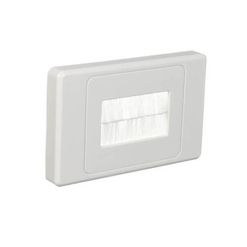 Brush Wall Plate In-Wall Cable Management for AV