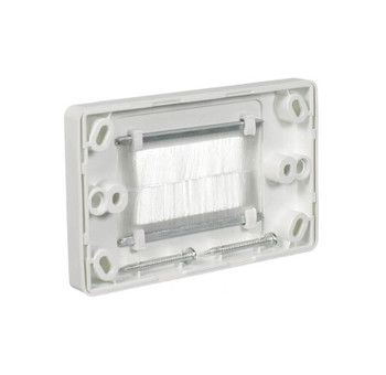 Brush Wall Plate In-Wall Cable Management for AV