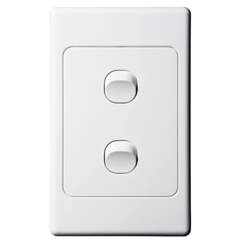 2 Gang Single light switch Vertical Original