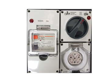 20 Amp 5  Pin Switched Socket Outlet  RCD Protected