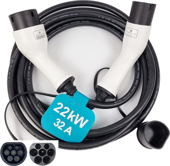 32A / 22kW Type2 to Type 2 EV 5M Charging Charger Power Cable BYD Tesla Model Y/3 32A / 22kW Type2 to Type 2 EV 5M Charging Charger Power Cable BYD Tesla Model Y/3