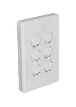 6 Gang Switch Vertical Classic