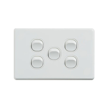 5 Gang Switch Horizontal Classic