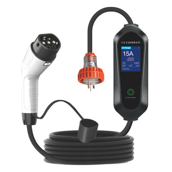 Portable Electric Vehicle EV Charger 3.5 Kw 10/15  Amp 5m Type2 Adjustable AU Plug