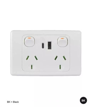 2A USB  + USB-C  10 Amp  Double Power point - 240V Original