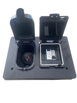 15 Amp Inlet Power External inlet and 16A RCBO BLACK + Wago Terminal 240V