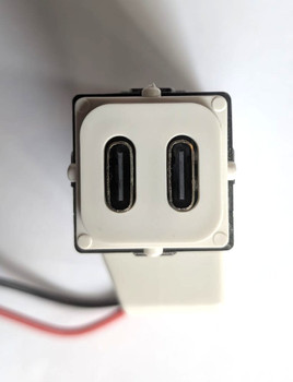 Double USB-C Power Mechanism Mech Suits Clipsal ICONIC Plates Fast 3A PD 20W