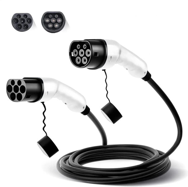 Cable 5M 22kW  / 32 amp Type 2 to Type 2 EV Charging Cable