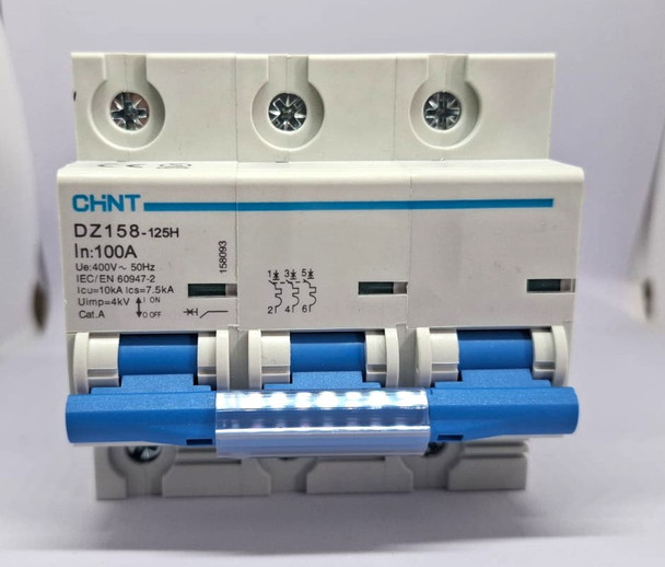 MCB 3 POLE 100 AMP CIRCUIT BREAKER 10KA
