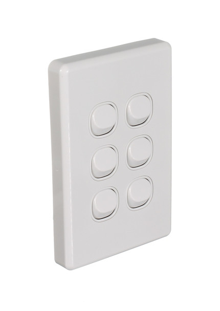 6 Gang Switch Vertical Classic