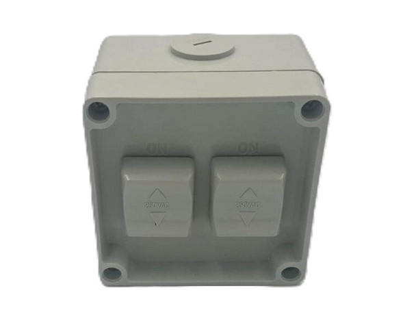 Double 16 amp Switch Weatherproof