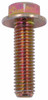 M10-1.5 x 35 Flange Bolt Din 6921, Grade 10.9, Zinc Yellow (Box of 600)