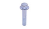 M8-1.25 x 50 JIS B1189 Flange Bolt, Grade 10.9, Zinc Clear (Box of 700)