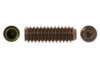 1/2"-13 x 1-3/4" Knurled Cup Socket Set Screw, Alloy Steel, Thermal Black Oxide (Package of 25)