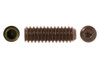 1/4"-20 x 5/16" Knurled Cup Socket Set Screw, Alloy Steel, Thermal Black Oxide (Loc Wel) (Package of 100)