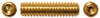 M12-1.75 x 55 mm Cup Point Socket Set Screw, Alloy Steel, Zinc Clear (Box of 500)