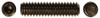 M4-0.70 x 3 mm Flat Point Socket Set Screw, Alloy Steel, Thermal Black Oxide (Package of 100)