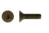 M2.5-0.45 x 10 mm Flat Head Socket Cap Screw, Din 7991, 12.9 Alloy Steel, Thermal Black Oxide - FT (Package of 100)